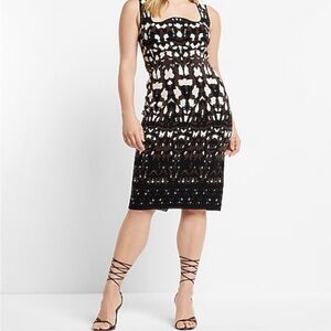 Stylish Sleeveless Patterned knit dress